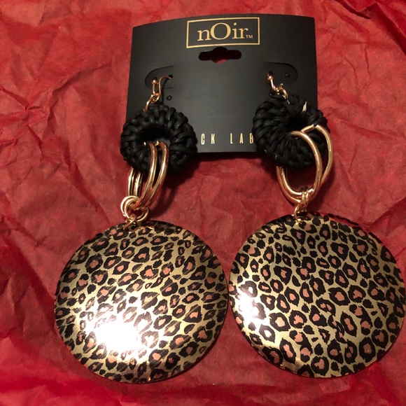 nOir Jewelry Jewelry - Leopard earings